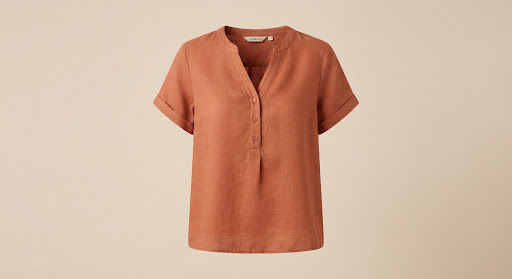 Blusa Lino Terracota